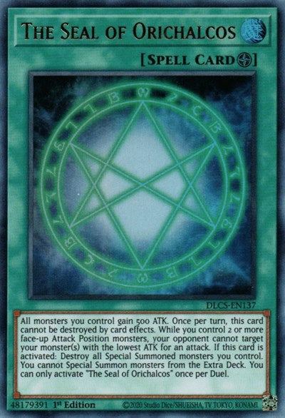 The Seal of Orichalcos (Ultra Rare) [DLCS-EN137-UR]