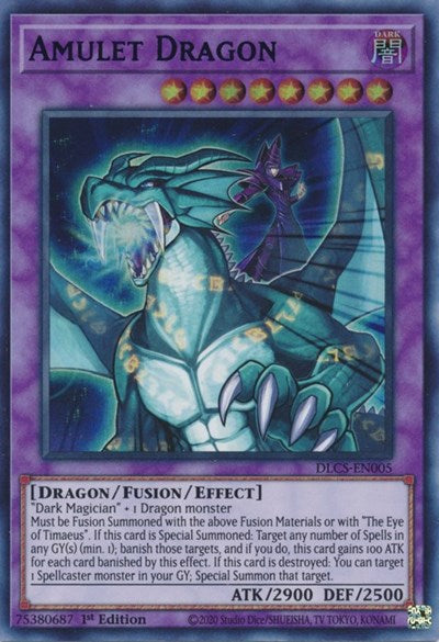Amulet Dragon (Ultra Rare) (Blue) [DLCS-EN005-UR-B]