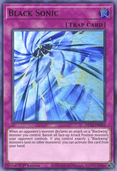 Black Sonic (Ultra Rare) (Green) [DLCS-EN032-UR-G]
