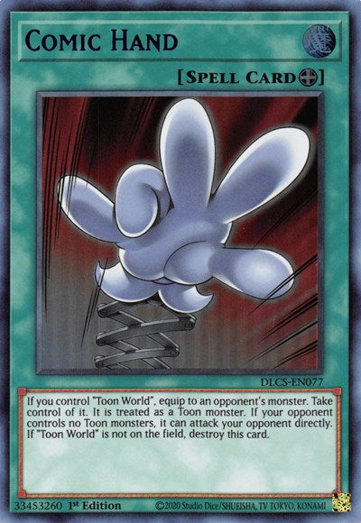 Comic Hand (Ultra Rare) (Blue) [DLCS-EN077-UR-B]