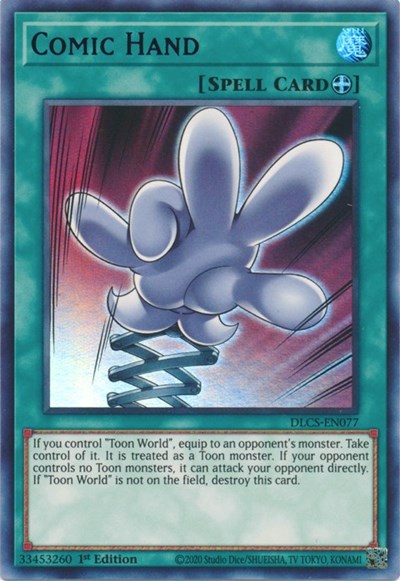 Comic Hand (Ultra Rare) (Purple) [DLCS-EN077-UR-P]