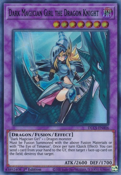 Dark Magician Girl the Dragon Knight (Ultra Rare) (Blue) [DLCS-EN006-UR-B]
