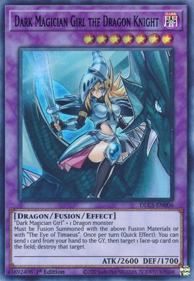 Dark Magician Girl the Dragon Knight (Ultra Rare) (Green) [DLCS-EN006-UR-G]