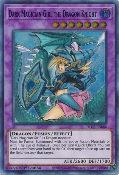 Dark Magician Girl the Dragon Knight (Ultra Rare) (Alternate Art) (Blue) [DLCS-EN006-UR-ALT-B]