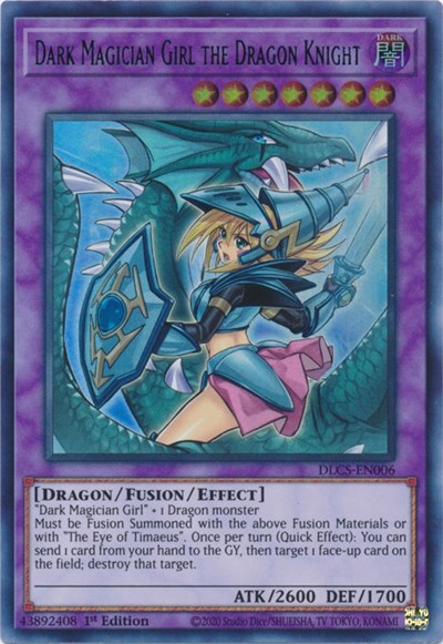Dark Magician Girl the Dragon Knight (Ultra Rare) (Alternate Art) (Green) [DLCS-EN006-UR-ALT-G]