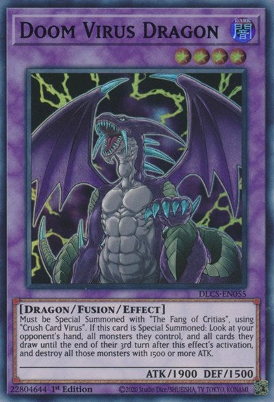 Doom Virus Dragon (Ultra Rare) (Green) [DLCS-EN055-UR-G]