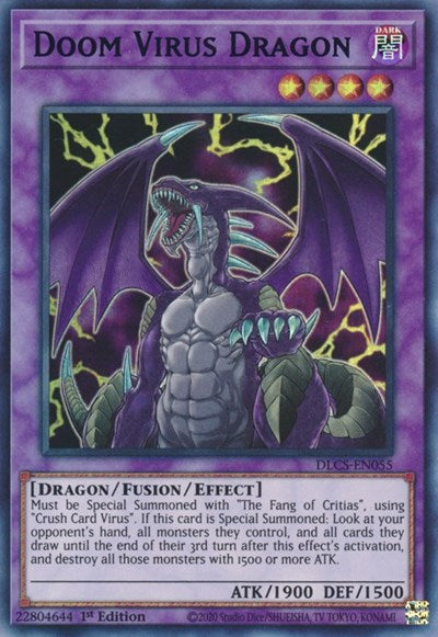 Doom Virus Dragon (Ultra Rare) (Purple) [DLCS-EN055-UR-P]