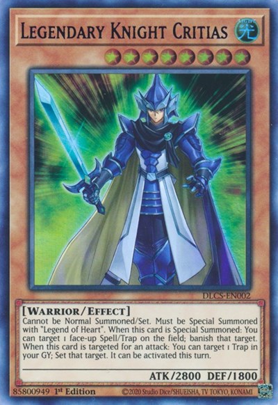 Legendary Knight Critias (Ultra Rare) (Blue) [DLCS-EN002-UR-B]