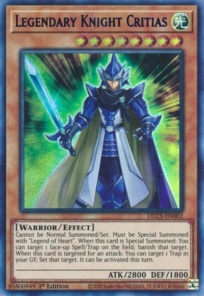Legendary Knight Critias (Ultra Rare) (Green) [DLCS-EN002-UR-G]