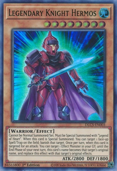 Legendary Knight Hermos (Ultra Rare) (Green) [DLCS-EN003-UR-G]