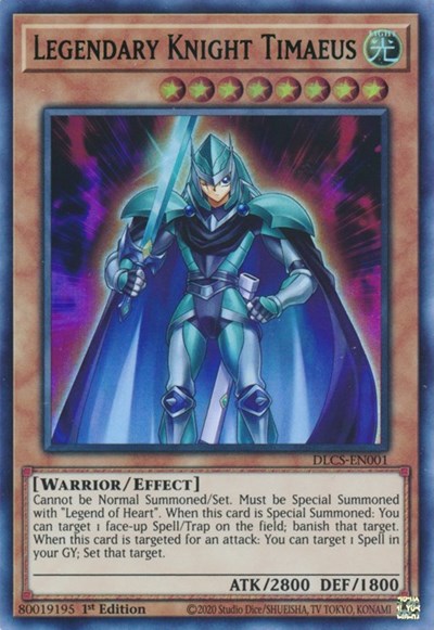 Legendary Knight Timaeus (Ultra Rare) (Green) [DLCS-EN001-UR-G]