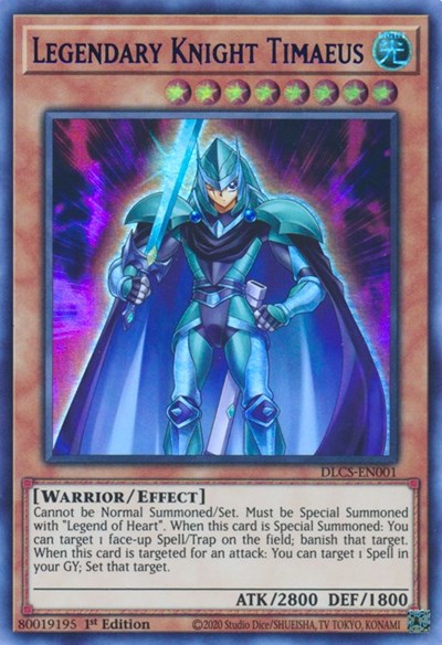 Legendary Knight Timaeus (Ultra Rare) (Purple) [DLCS-EN001-UR-P]