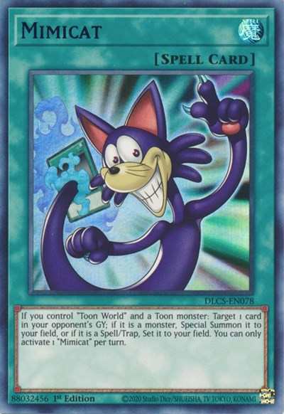 Mimicat (Ultra Rare) (Blue) [DLCS-EN078-UR-B]
