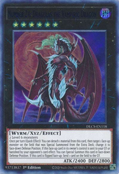 Number 24: Dragulas the Vampiric Dragon (Ultra Rare) (Blue) [DLCS-EN118-UR-B]