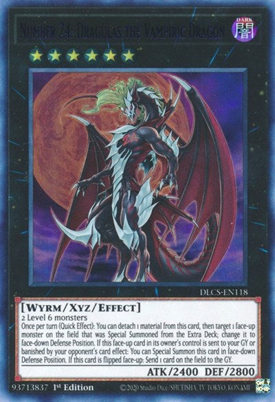 Number 24: Dragulas the Vampiric Dragon (Ultra Rare) (Purple) [DLCS-EN118-UR-P]