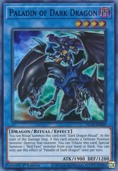 Paladin of Dark Dragon (Ultra Rare) (Blue) [DLCS-EN069-UR-B]