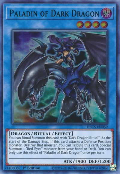 Paladin of Dark Dragon (Ultra Rare) (Green) [DLCS-EN069-UR-G]