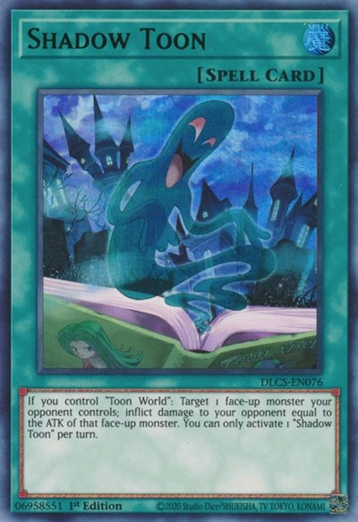 Shadow Toon (Ultra Rare) (Green) [DLCS-EN076-UR-G]