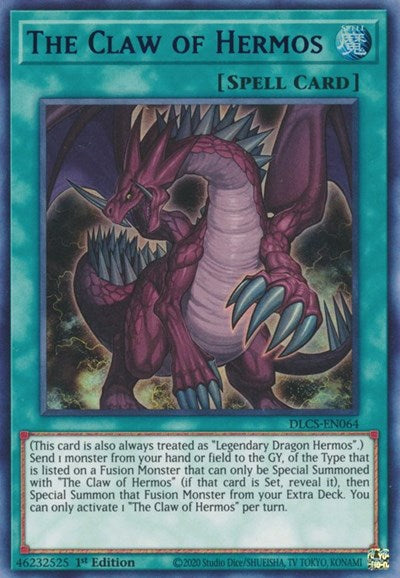The Claw of Hermos (Ultra Rare) (Blue) [DLCS-EN064-UR-B]