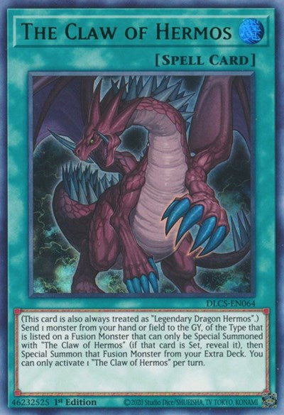 The Claw of Hermos (Ultra Rare) (Green) [DLCS-EN064-UR-G]