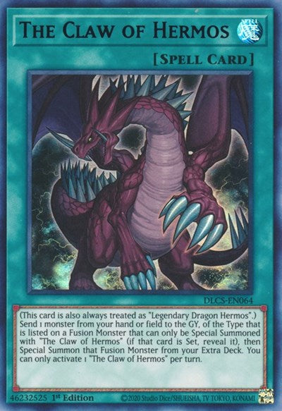 The Claw of Hermos (Ultra Rare) (Purple) [DLCS-EN064-UR-P]