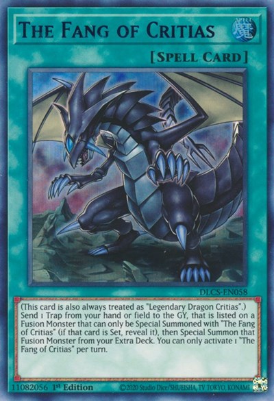 The Fang of Critias (Ultra Rare) (Blue) [DLCS-EN058-UR-B]