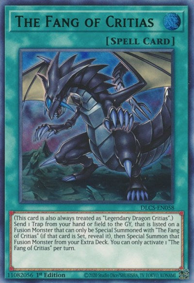 The Fang of Critias (Ultra Rare) (Green) [DLCS-EN058-UR-G]