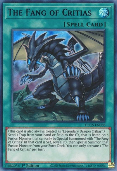 The Fang of Critias (Ultra Rare) (Purple) [DLCS-EN058-UR-P]