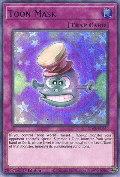 Toon Mask (Ultra Rare) (Blue) [DLCS-EN079-UR-B]