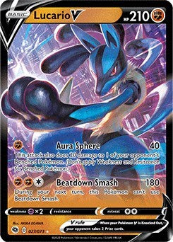 Lucario V - 27/73 (Ultra Rare) [CPA-27-UR]