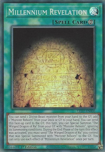 Millennium Revelation (Super Rare) [LED7-EN006-SuR]