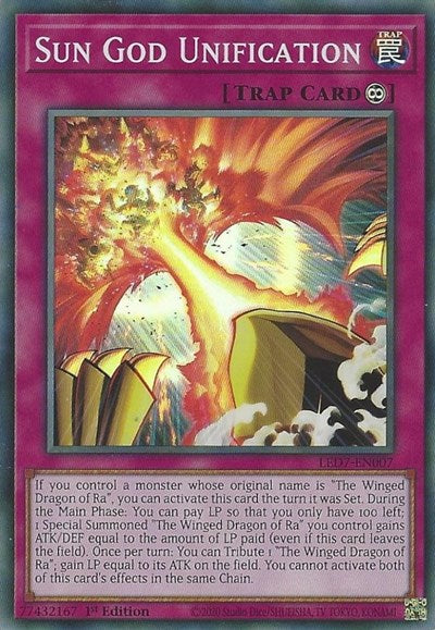 Sun God Unification (Super Rare) [LED7-EN007-SuR]