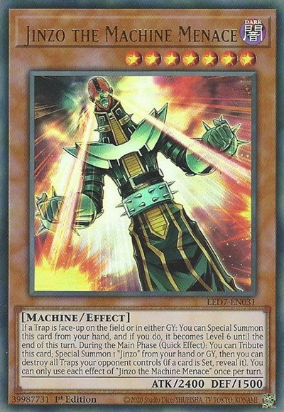 Jinzo the Machine Menace (Ultra Rare) [LED7-EN031-UR]