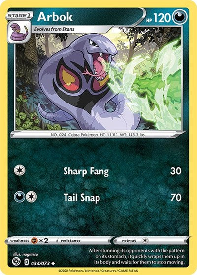 Arbok - 34/73 (Uncommon) [CPA-34-U]