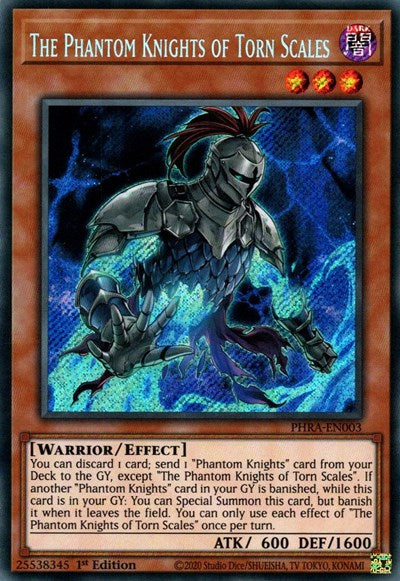 The Phantom Knights of Torn Scales (Secret Rare) [PHRA-EN003-SeR]