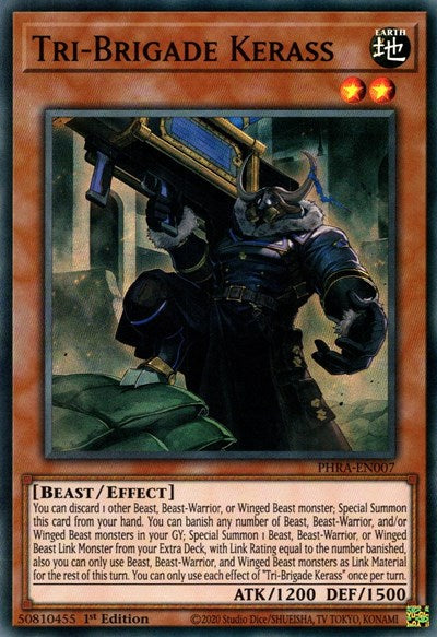Tri-Brigade Kerass (Super Rare) [PHRA-EN007-SuR]