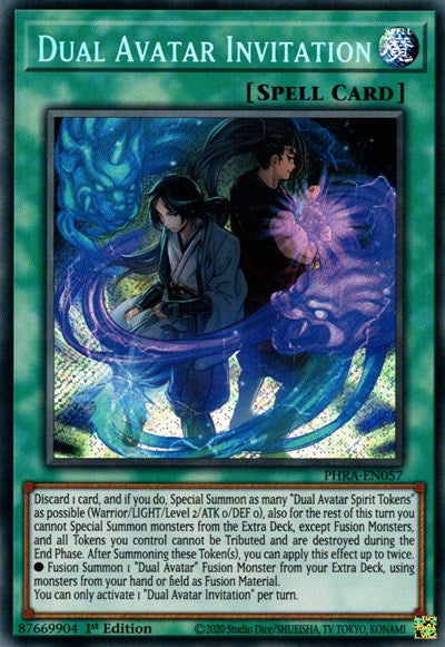 Dual Avatar Invitation (Secret Rare) [PHRA-EN057-SeR]