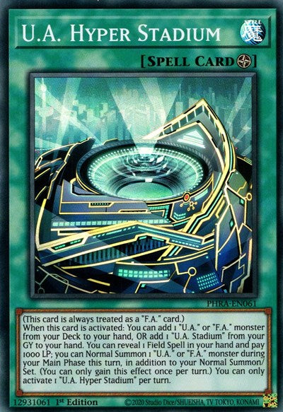U.A. Hyper Stadium (Super Rare) [PHRA-EN061-SuR]