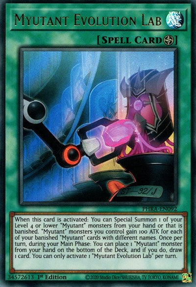 Myutant Evolution Lab (Ultra Rare) [PHRA-EN092-UR]