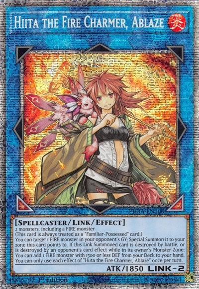 Hiita the Fire Charmer, Ablaze (Starlight Rare) [PHRA-EN100-StR]