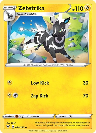 Zebstrika - 054/185 (Uncommon) [VIV-054-U]