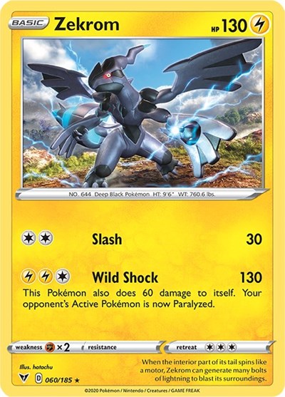 Zekrom - 060/185 (Holo Rare) [VIV-060-HR]