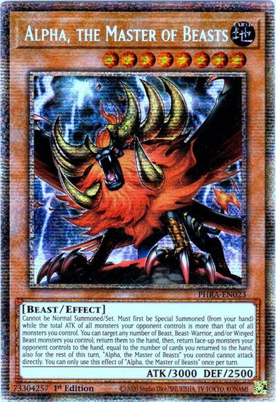 Alpha, the Master of Beasts (Starlight Rare) [PHRA-EN023-StR]