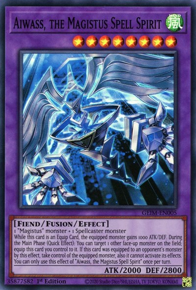 Aiwass, the Magistus Spell Spirit (Super Rare) [GEIM-EN005-SuR]