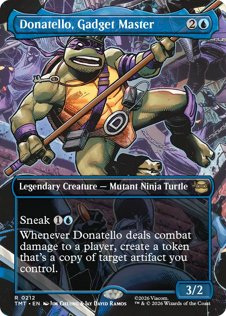 Donatello, Gadget Master - Borderless - Full Art [TMT-212]