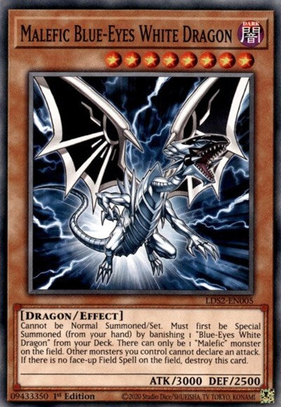 Malefic Blue-Eyes White Dragon (Common) [LDS2-EN005-C]
