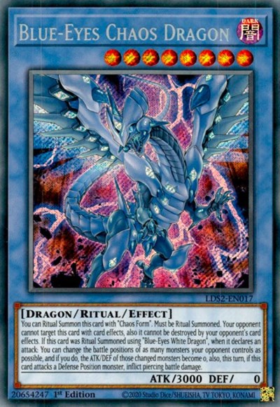Blue-Eyes Chaos Dragon (Secret Rare) [LDS2-EN017-SeR]