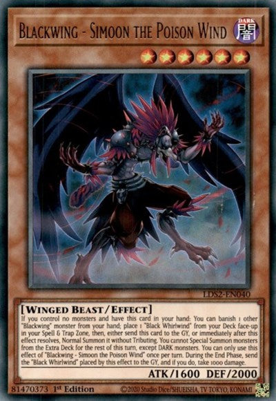 Blackwing - Simoon the Poison Wind (Ultra Rare) [LDS2-EN040-UR]