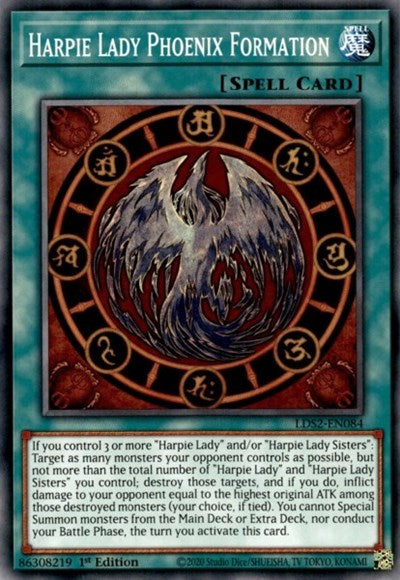 Harpie Lady Phoenix Formation (Common) [LDS2-EN084-C]