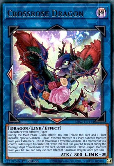 Crossrose Dragon (Ultra Rare) [LDS2-EN114-UR]